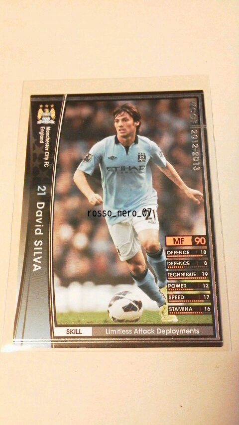 ☆WCCF2012-2013☆12-13☆044☆黒☆ダビド・シルバ☆マンチェスター・シティーFC☆David Silva☆Manchester City FC☆☆拍卖