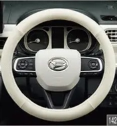 キャンバス LA850S/LA860S 後期:純正 ステアリングカバー(本革・ホワイト)拍卖