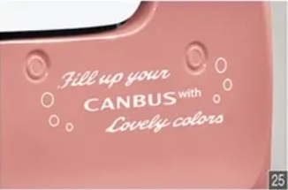 キャンバス LA850S/LA860S 後期:純正 リヤバンパーストライプ(ホワイト)拍卖