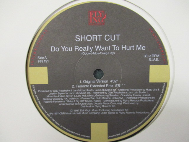 Short Cut : Do You Really Want To Hurt Me 12'' // カルチャークラブのカバーR&B / 5点で送料無料拍卖