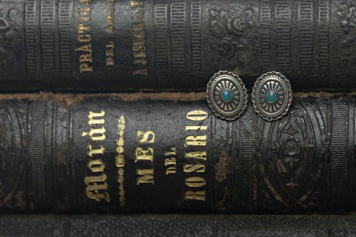 *Silver925 concho スタッドピアス拍卖