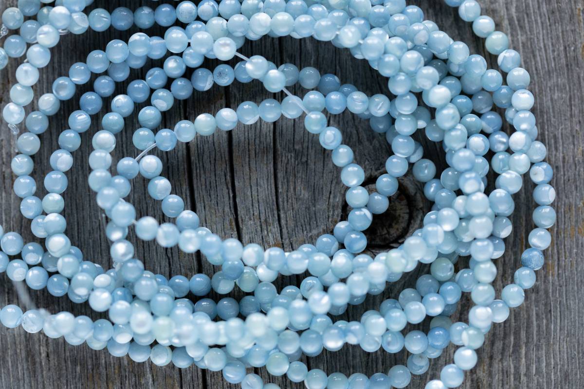 *数量限定 藍染Mother of pearl round type M拍卖