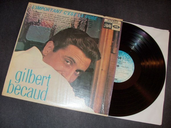 GILBERT BECAUD L'important c'est la rose カナダ盤LP Pathe 1967拍卖