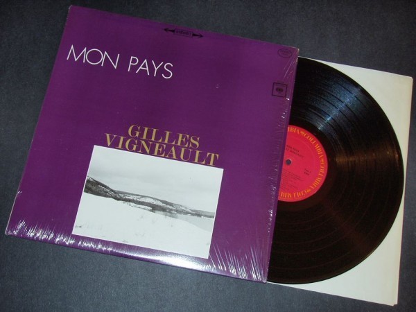 GILLES VIGNEAULT Mon Pays カナダ盤LP 1966 ケベック 名盤拍卖