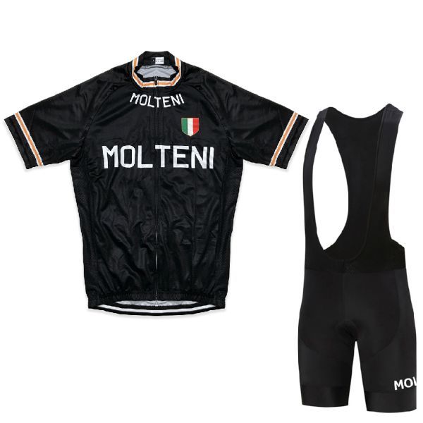 送料無料 新品 レトロデザイン 上下セット Lサイズ イタリア サイクルジャージ ウェア 半袖 メンズ サイクリング MTB ロードバイク拍卖