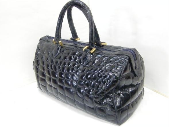 USED品★クロコダイル本革★ミニボストンバッグ★スピーディタイプ★Jocelyn PARIS★made in Italy★領収書発行可能★インボイス対応拍卖
