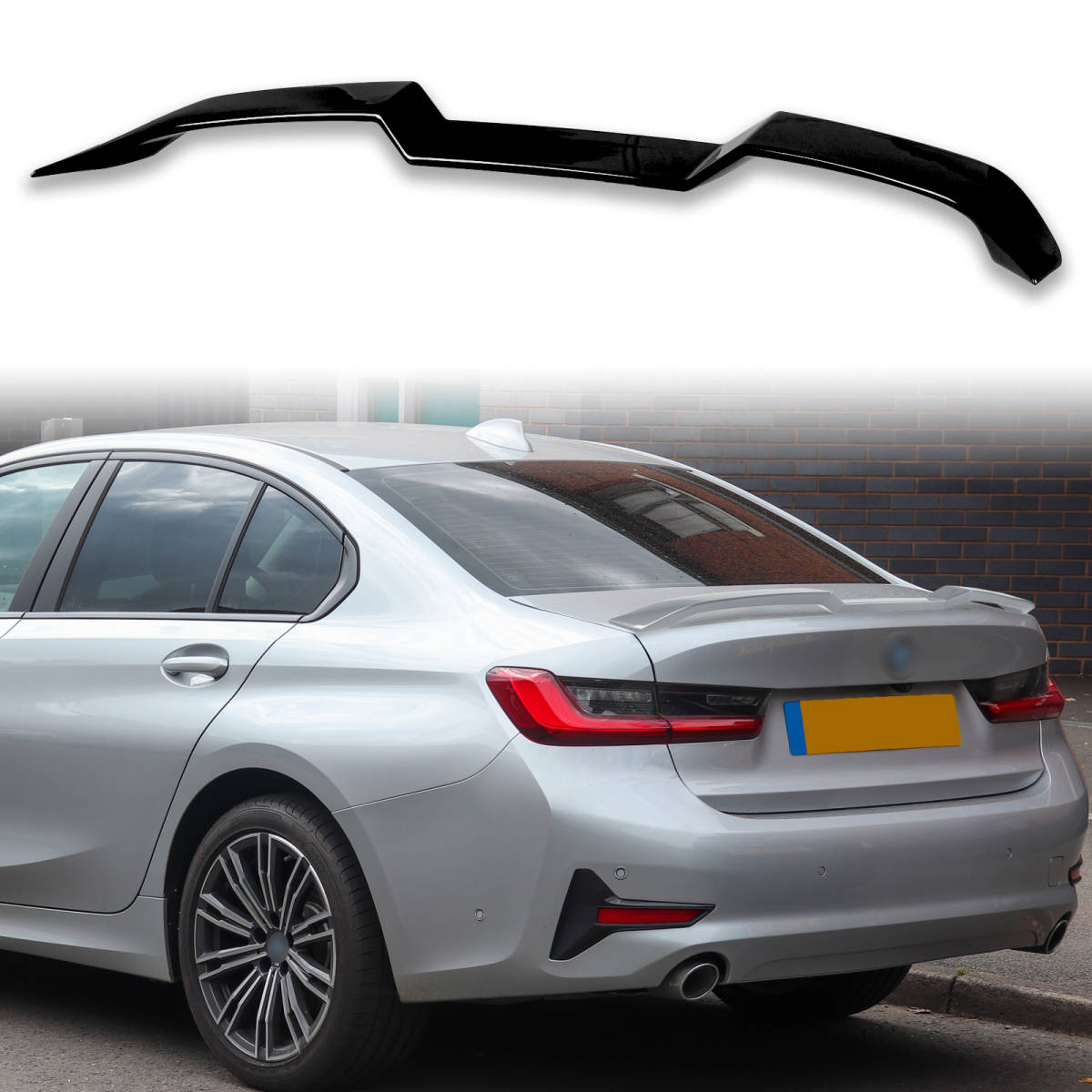 純正色塗装済 ABS製 トランクスポイラー BMW用 G20 M3 G80 G22 M4 G82用 Vタイプ ポン付け カラーコード:475 QTS-51301拍卖