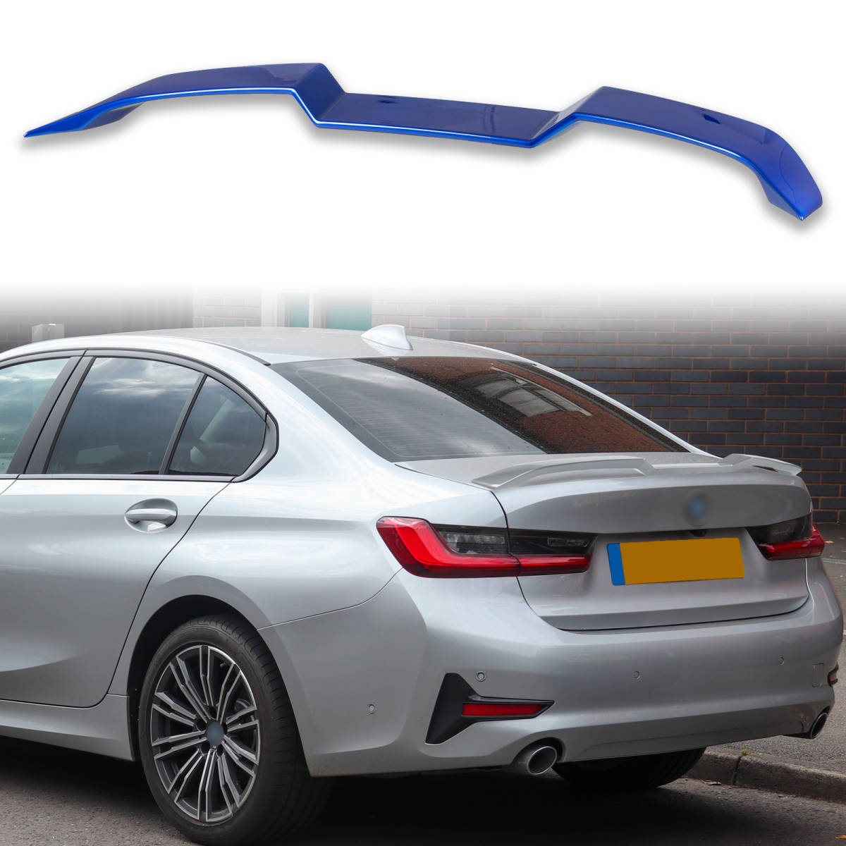 純正色塗装済 ABS製 トランクスポイラー BMW用 G20 M3 G80 G22 M4 G82用 Vタイプ ポン付け カラーコード:C31 QTS-51301拍卖