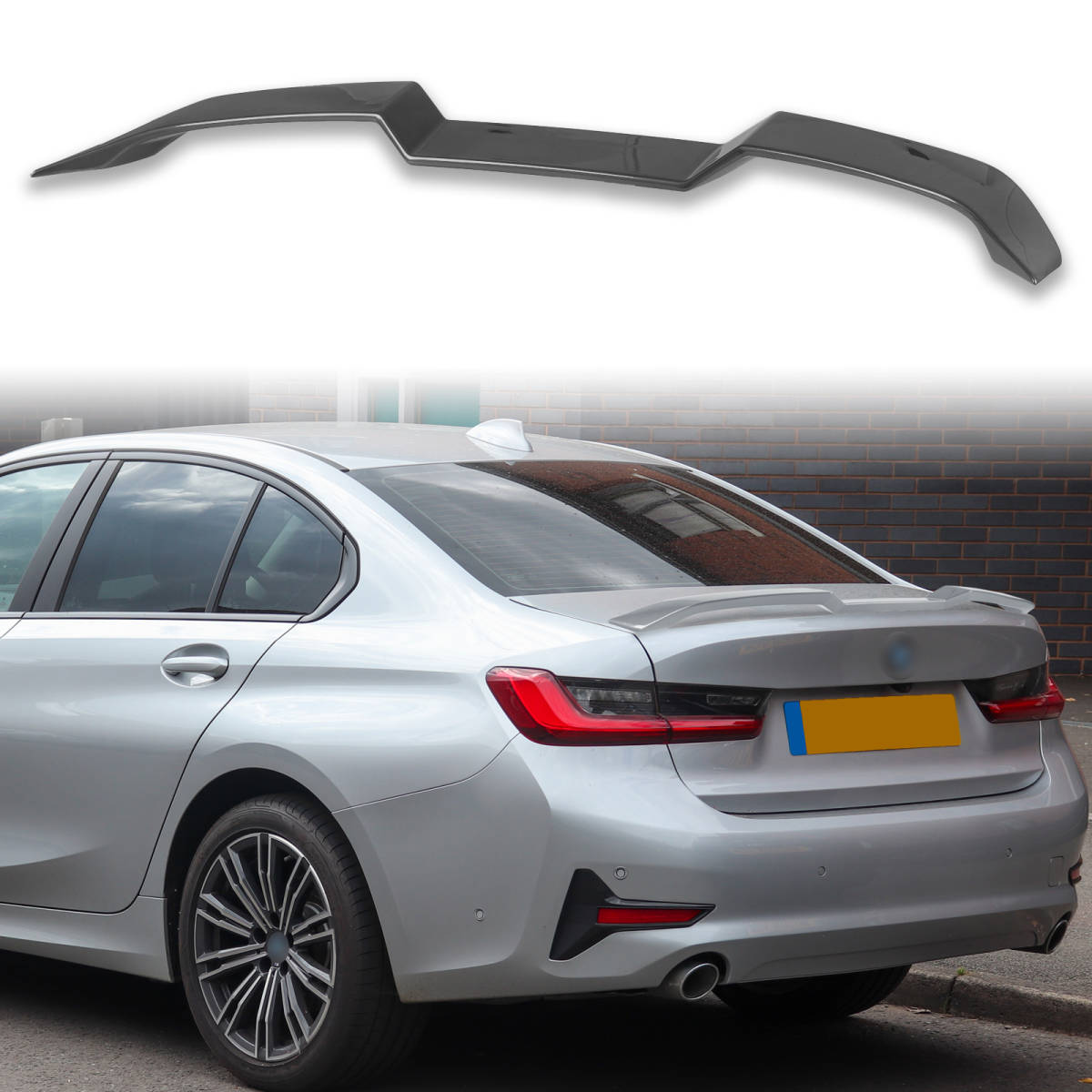 純正色塗装済 ABS製 トランクスポイラー BMW用 G20 M3 G80 G22 M4 G82用 Vタイプ ポン付け カラーコード:C36 QTS-51301拍卖