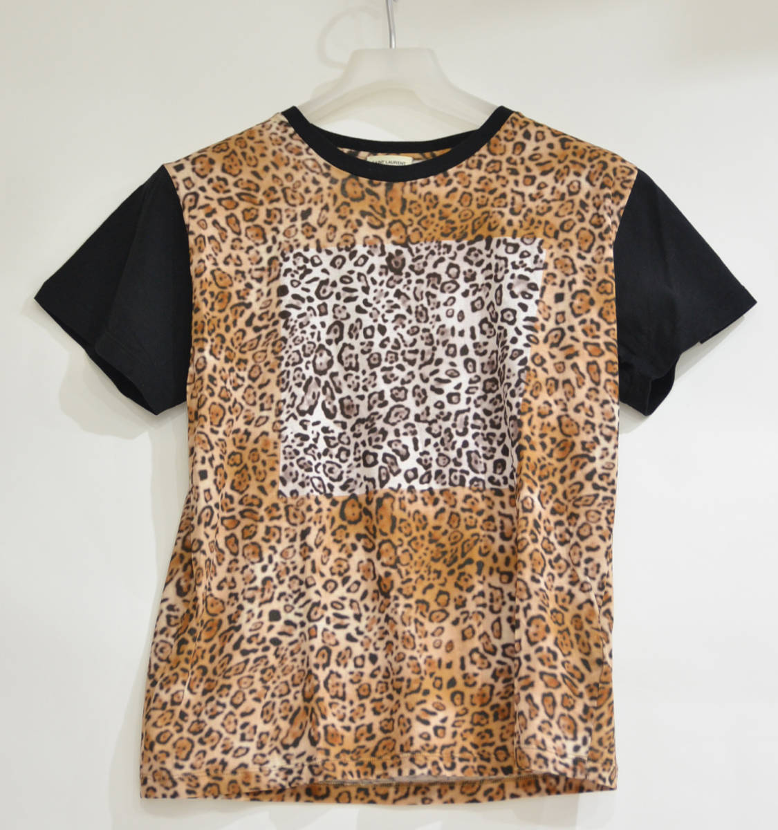 16AW SAINT LAURENT PARIS サンローランパリ レオパード 切替 Tシャツ Y-21353B拍卖