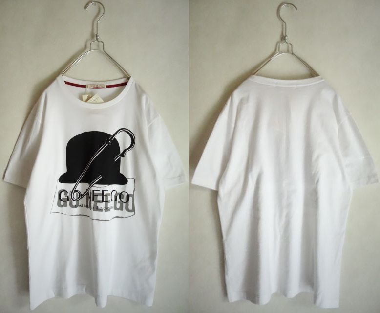 難あり 40CARATS&525 BY TAKEO KIKUCHI ☆ポーラーハット デザイン Tシャツ サイズ3(L)定価8140円(税込)拍卖