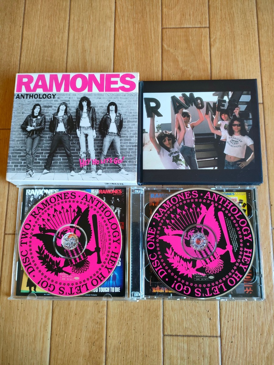廃盤 2枚組 US盤 ラモーンズ アンソロジー ベスト Hey! Ho! Let's Go! Anthology Ramones Best 58曲収録!拍卖