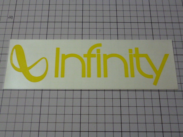Infinity ステッカー 当時物 です(切り文字 転写/216×60mm) インフィニティ カーステ拍卖