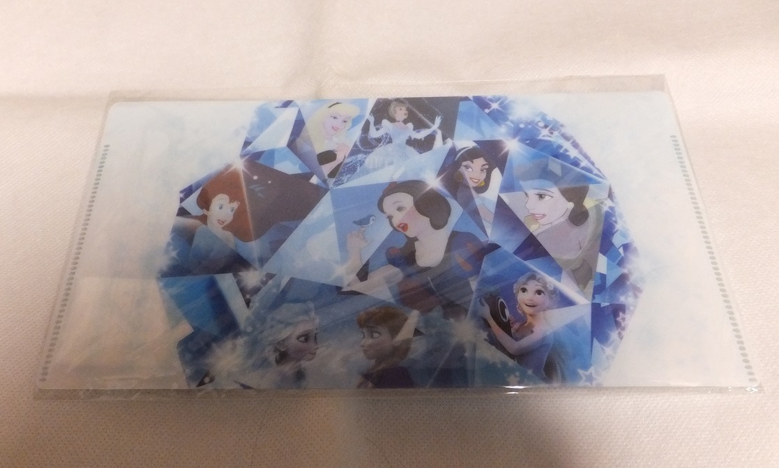 ディズニー プリンセス展限定 レース型コンパクトファイル メインアート マルチケース アナと雪の女王 美女と野獣拍卖
