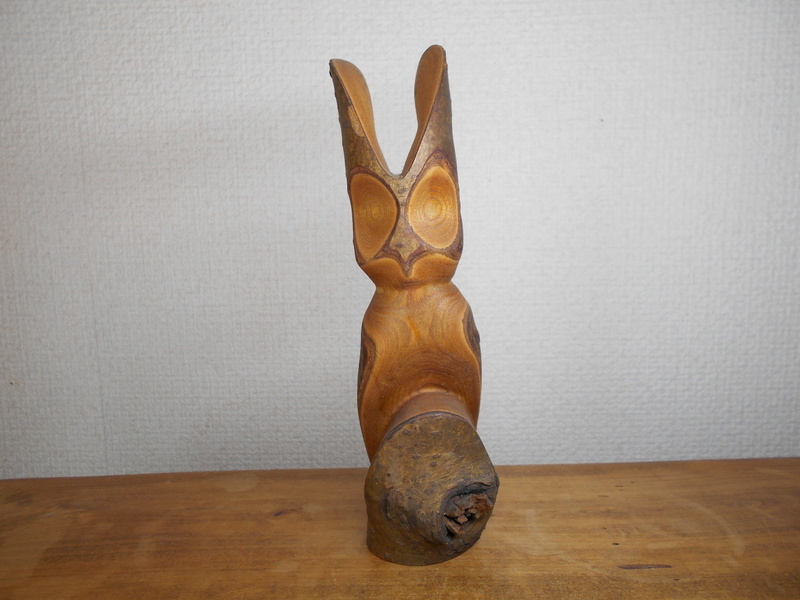 カナダ オジブワ族 Sidney Nadjiwon 木彫り フクロウ 梟 インディアン 先住民族 フォークアート プリミティブアート ミミズク拍卖