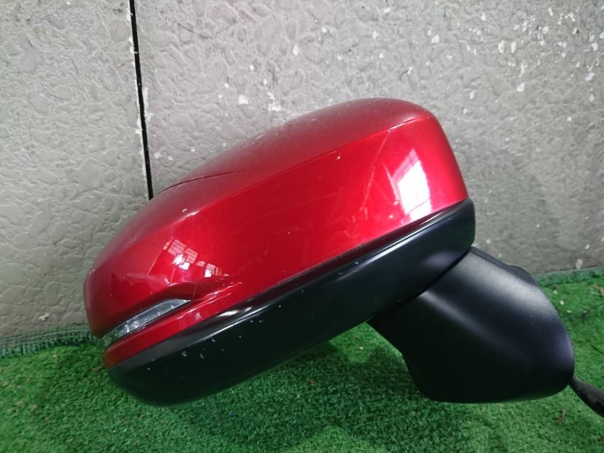 GP6 フィットハイブリッド 右ドアミラー レッド R565M 9ピン(74871)拍卖