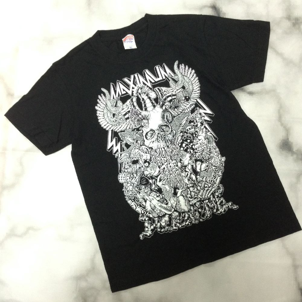 マキシマムザホルモン Maximum The Hormone ユナイテッドアスレ 毒髑髏 未使用品 半袖 Tシャツ サイズS U-007906 ゆうパケット拍卖