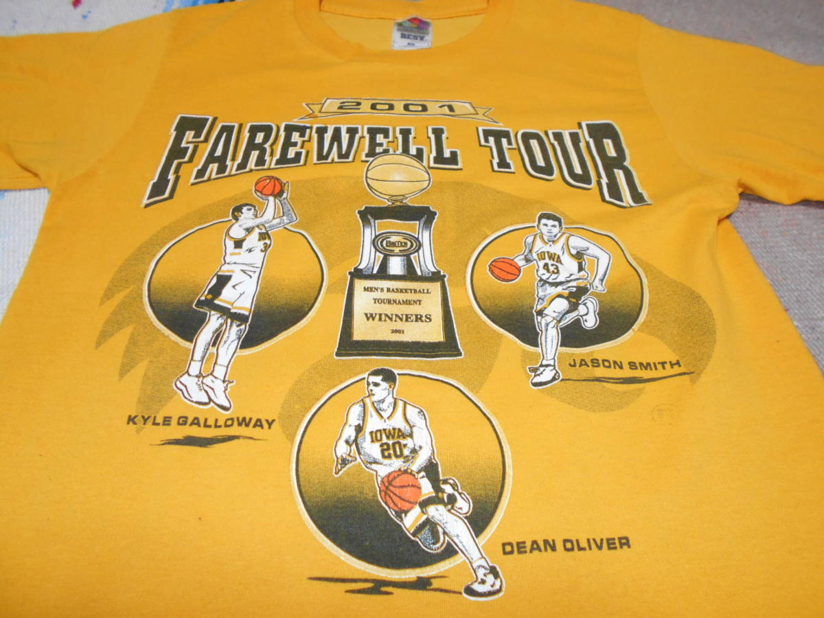 2001年製 FAREWELL TOUR DEAN OLIVER KYLE GALLOWAY JASON SMITH IOWA HAWKEYES BASKETBALL VINTAGE ビンテージ バスケットボール拍卖