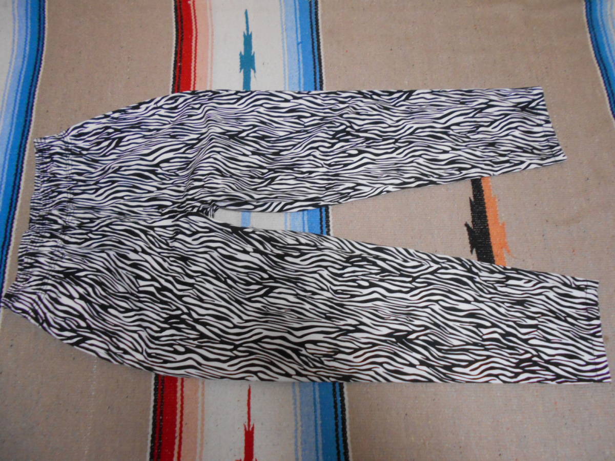 WE GO ゼブラ柄イージーパンツ縞馬 ロックンロール サイケデリック ロックスター ロカビリー スケートボード HIPPIE PUNK ROCK SEX PISTOLS拍卖