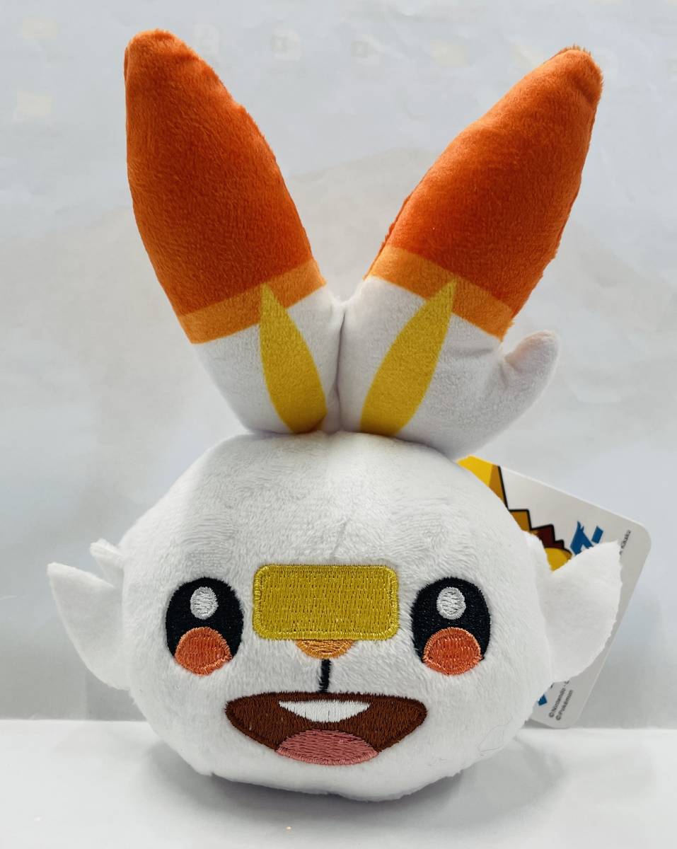 ★ポケットモンスター ぬいぐるみ フェイス マスコット ポーチ ヒバニー★ポケモン 小物入れ ボールチェーン付き拍卖
