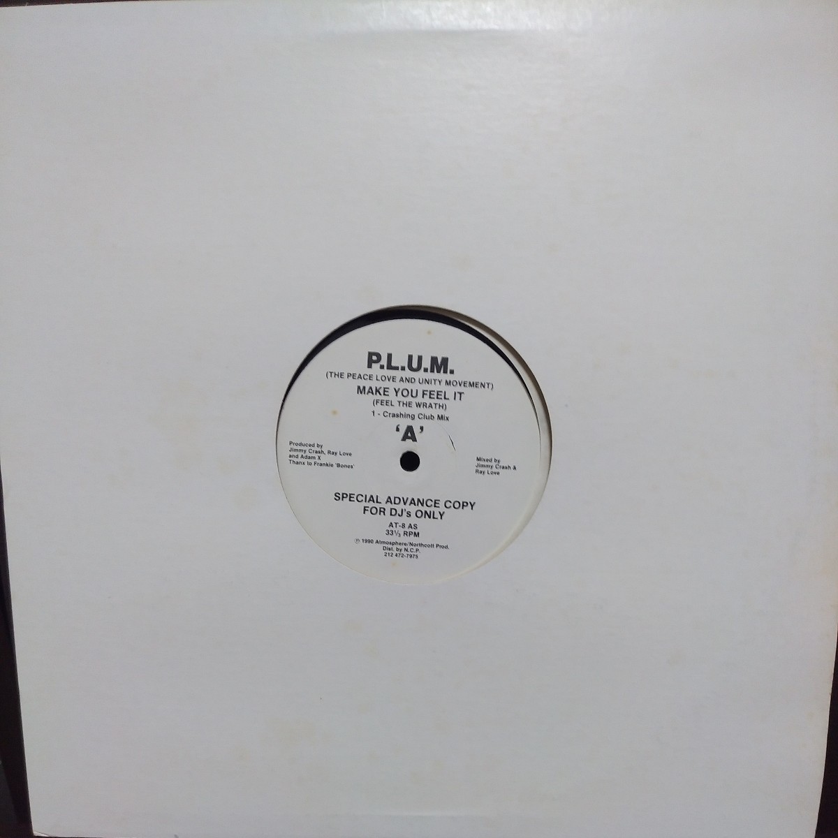 12inch US盤/PLUM MAKE YOU FEEL IT拍卖