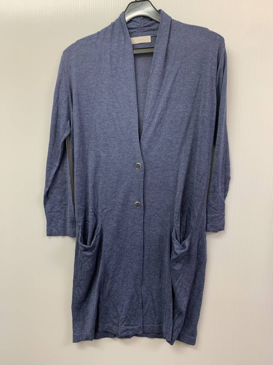 w68★anySiS 長袖チュニックカーディガン  サイズ2★春拍卖