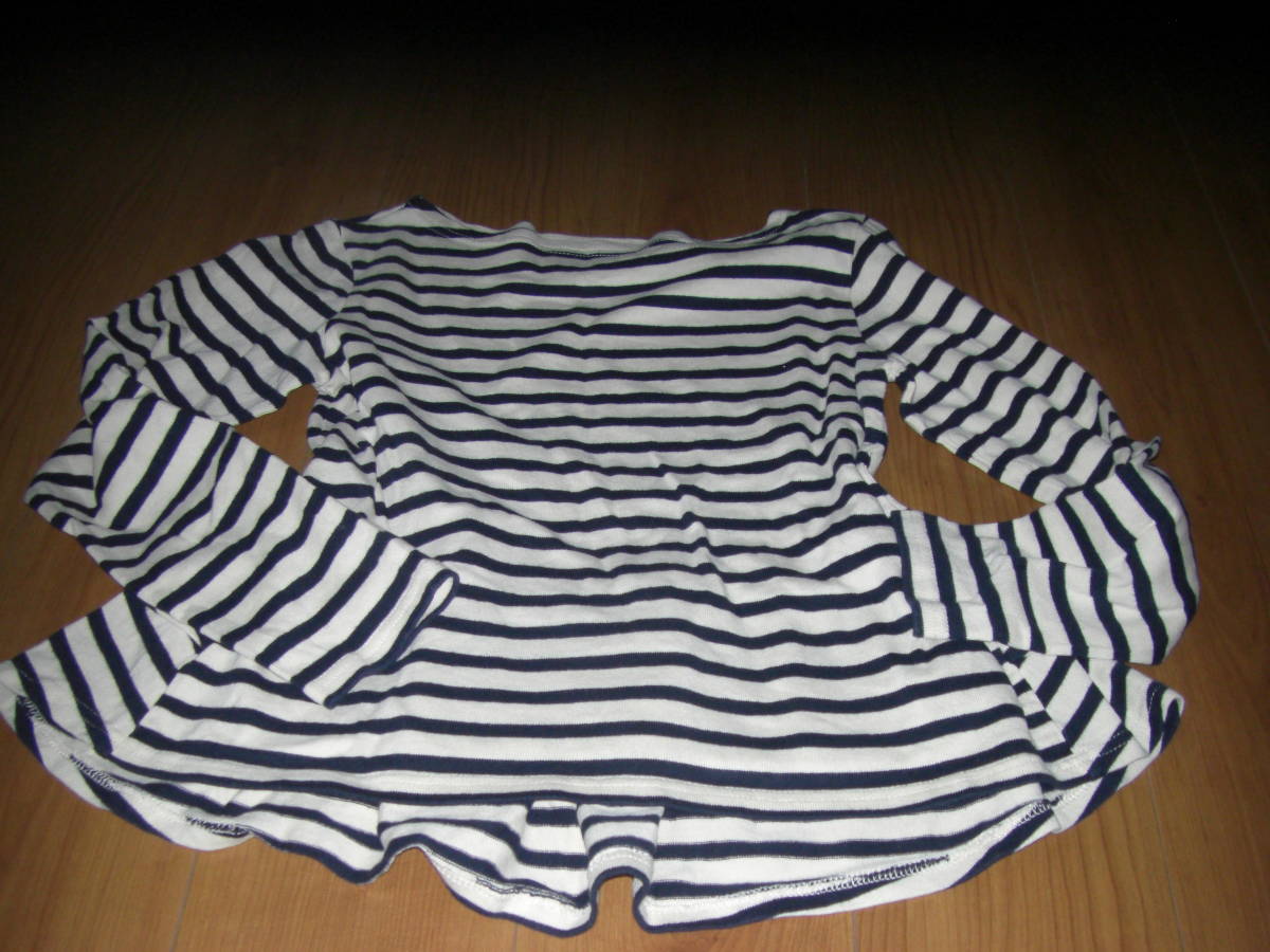 ボーダー長袖フリル E CARINA 1拍卖