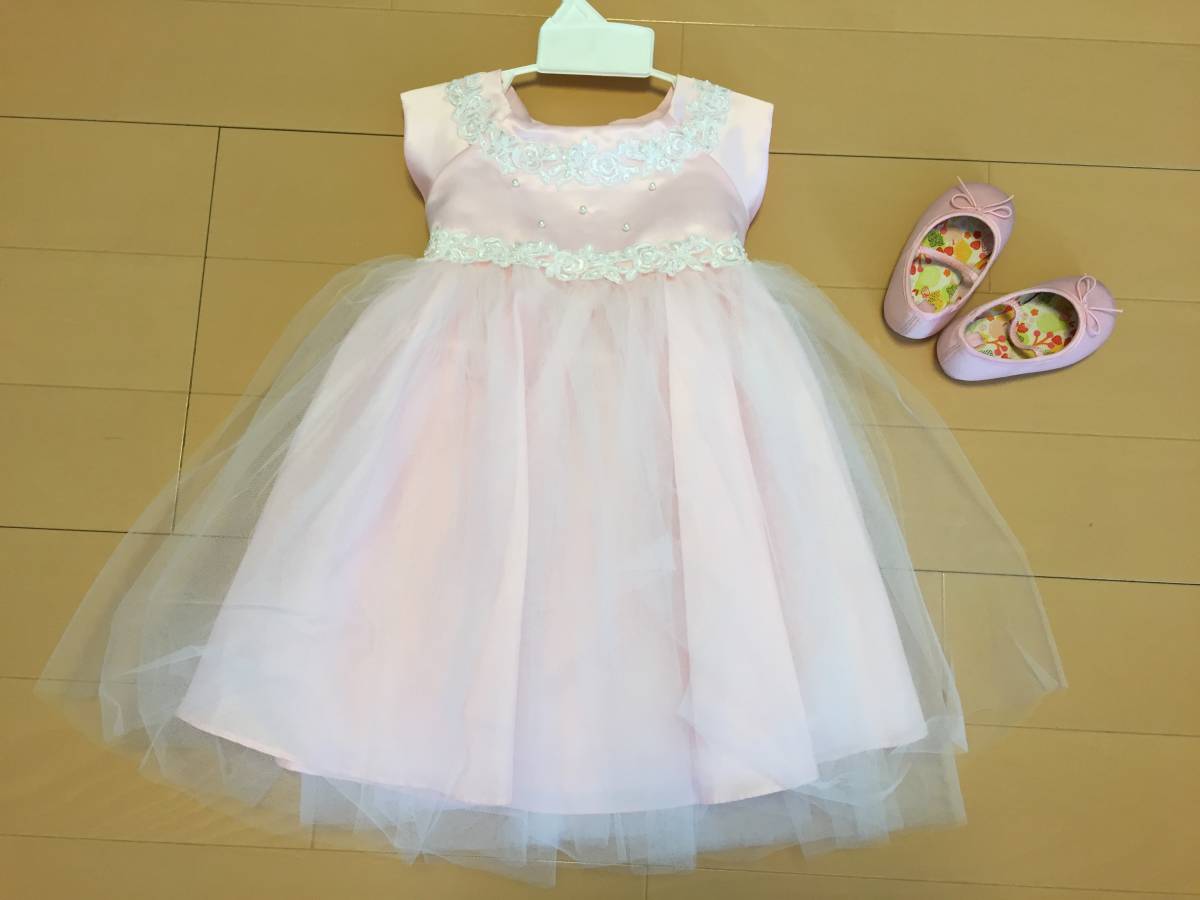 ●○ ベビードレス ワンピース フォーマル シューズ セット 結婚式に ○●拍卖