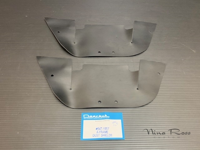 1957 57 シボレー ベルエア A-ARM ダストシールド ダストカバー インナーフェンダー ダンチャック #547拍卖