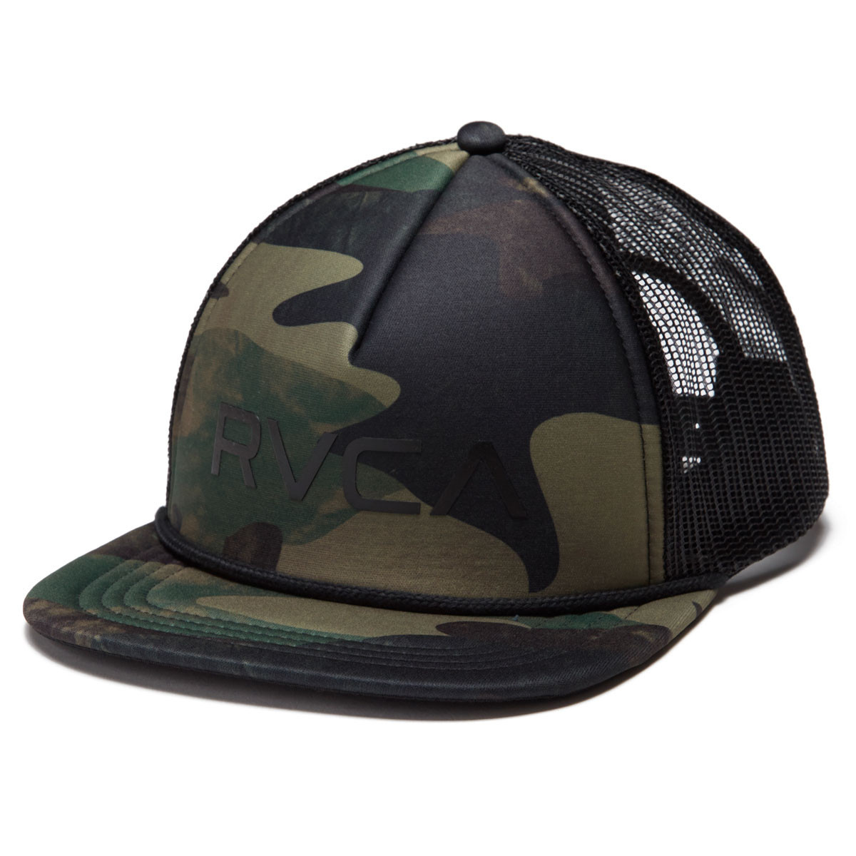 RVCA Foamy Trucker Hat Cap Green Camo キャップ拍卖