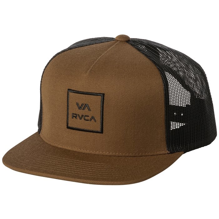 RVCA VA All The Way Trucker Hat Cap Coffee キャップ拍卖