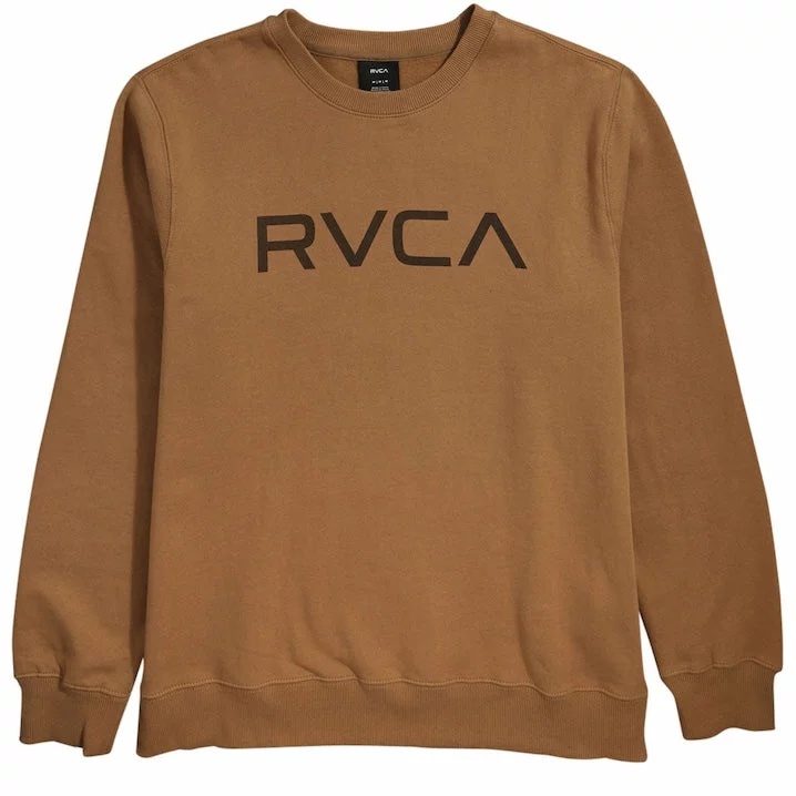 RVCA Big RVCA Crew Fleece Camel L トレーナー拍卖