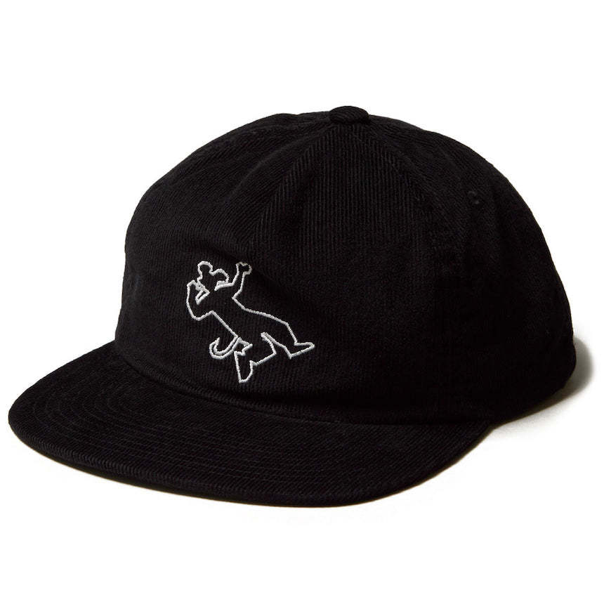 HUF Girl Outline Cord Snapback Hat Cap Black キャップ拍卖