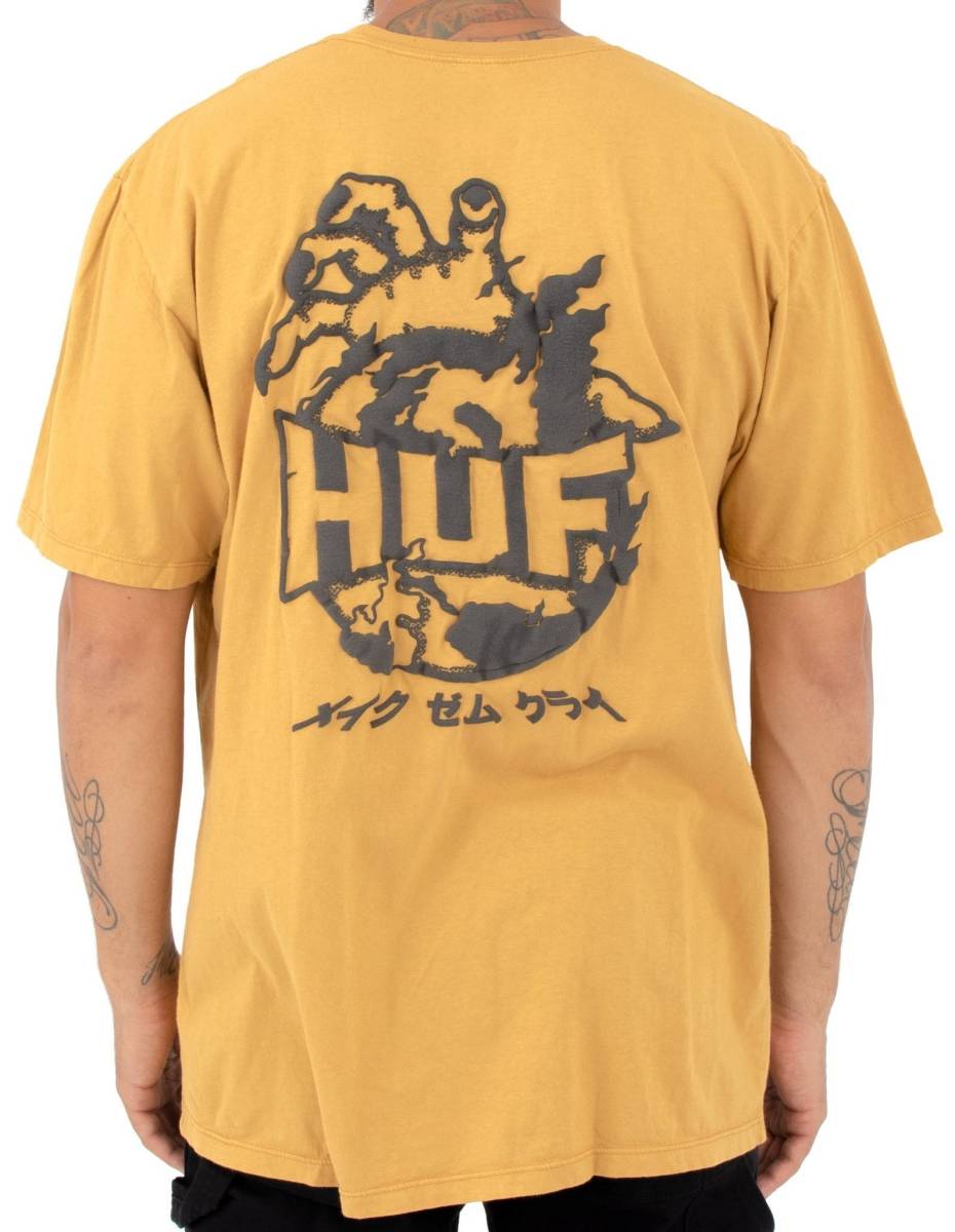 HUF Oblivian T-Shirt Honey Mustard S Tシャツ拍卖