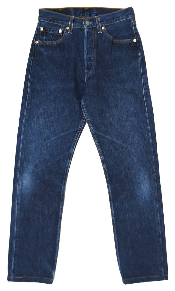 濃紺 USA製 1998 LEVI'S オールドリーバイス 501 W28 L29(実寸) デニムパンツ 90s ダークインディゴ拍卖