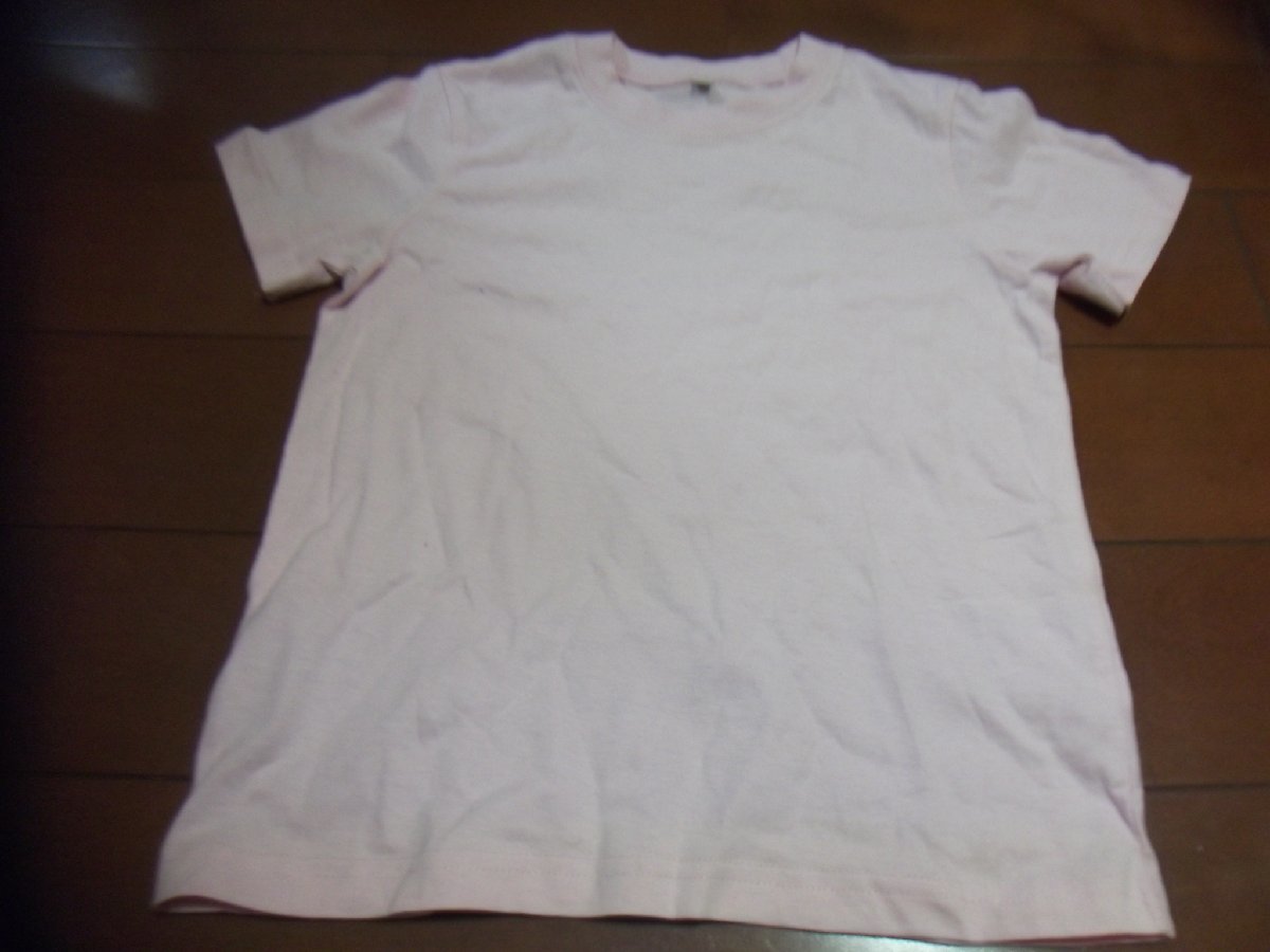新品 キッズ 半袖 Tシャツ サイズ130 ピンク 無地 クリックポスト発送可 切手可拍卖