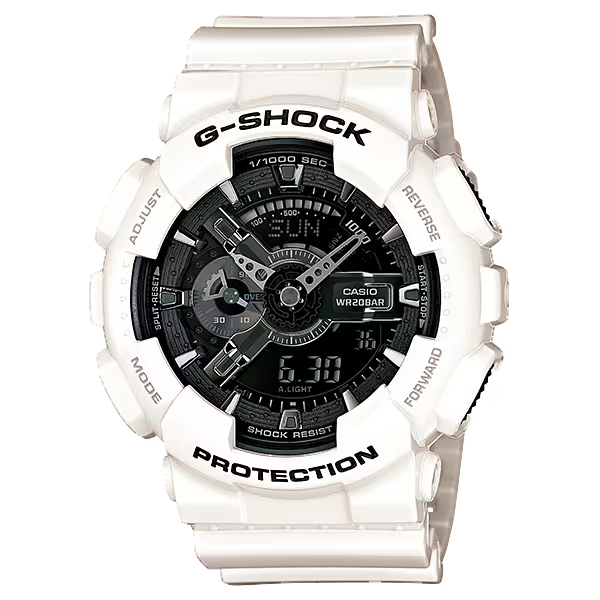 腕時計 カシオ GSHOCK GA-110GW-7AJF メンズ クロノグラフ ワールドタイム ホワイト 新品未使用 正規品 送料無料拍卖