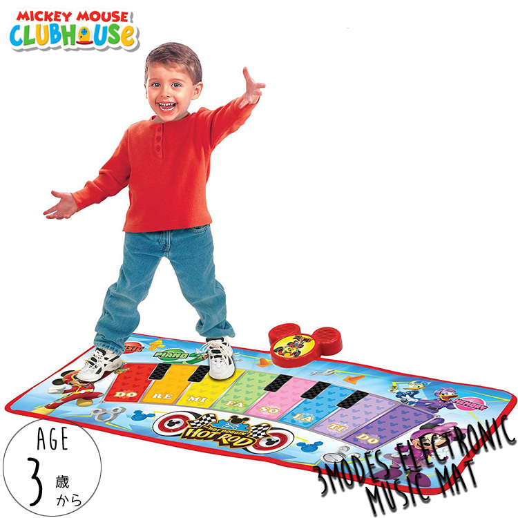 ミュージック ピアノマット ディズニー ミッキーマウス ピアノ おもちゃ タップピアノ 足で弾く 3歳から disney_y拍卖