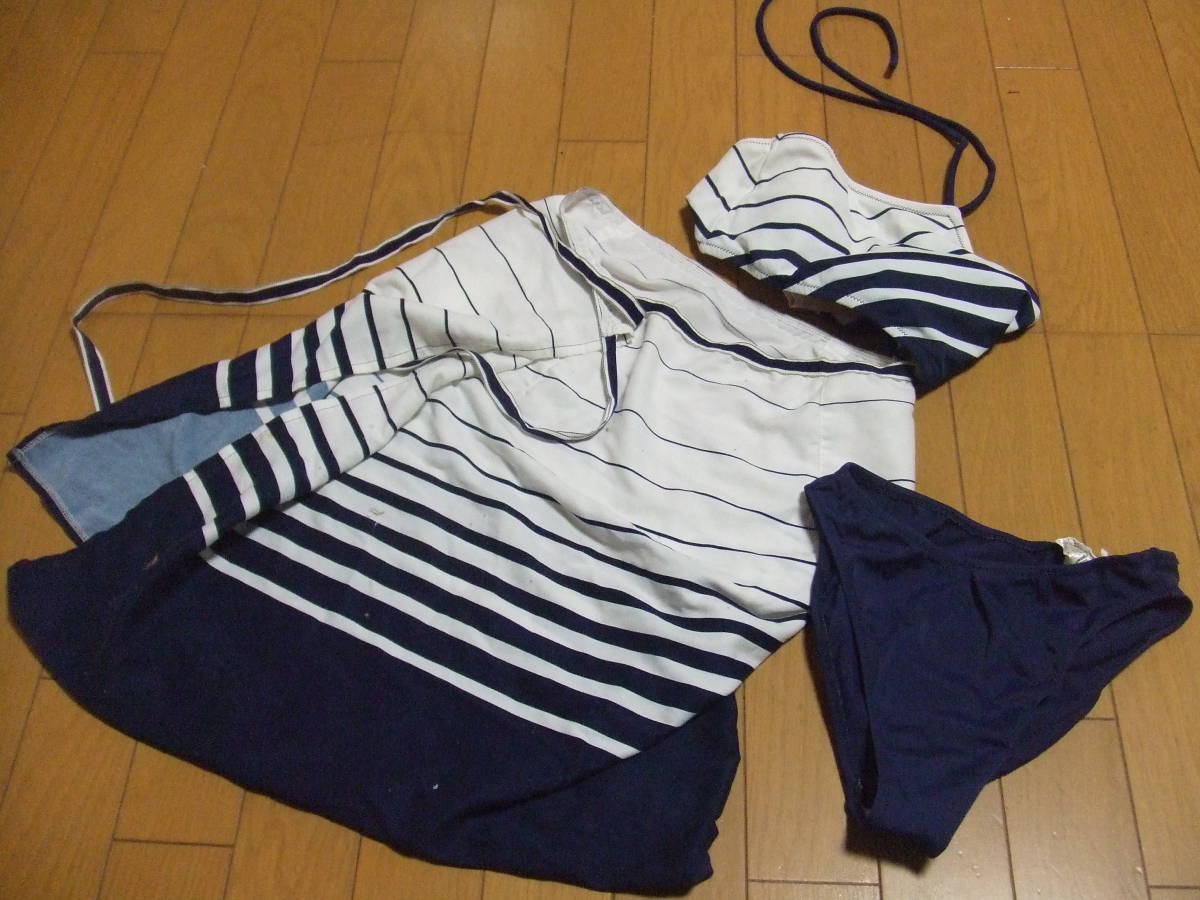 白紺 ★ レディース水着 タンキニ セパレート サイズM M149拍卖