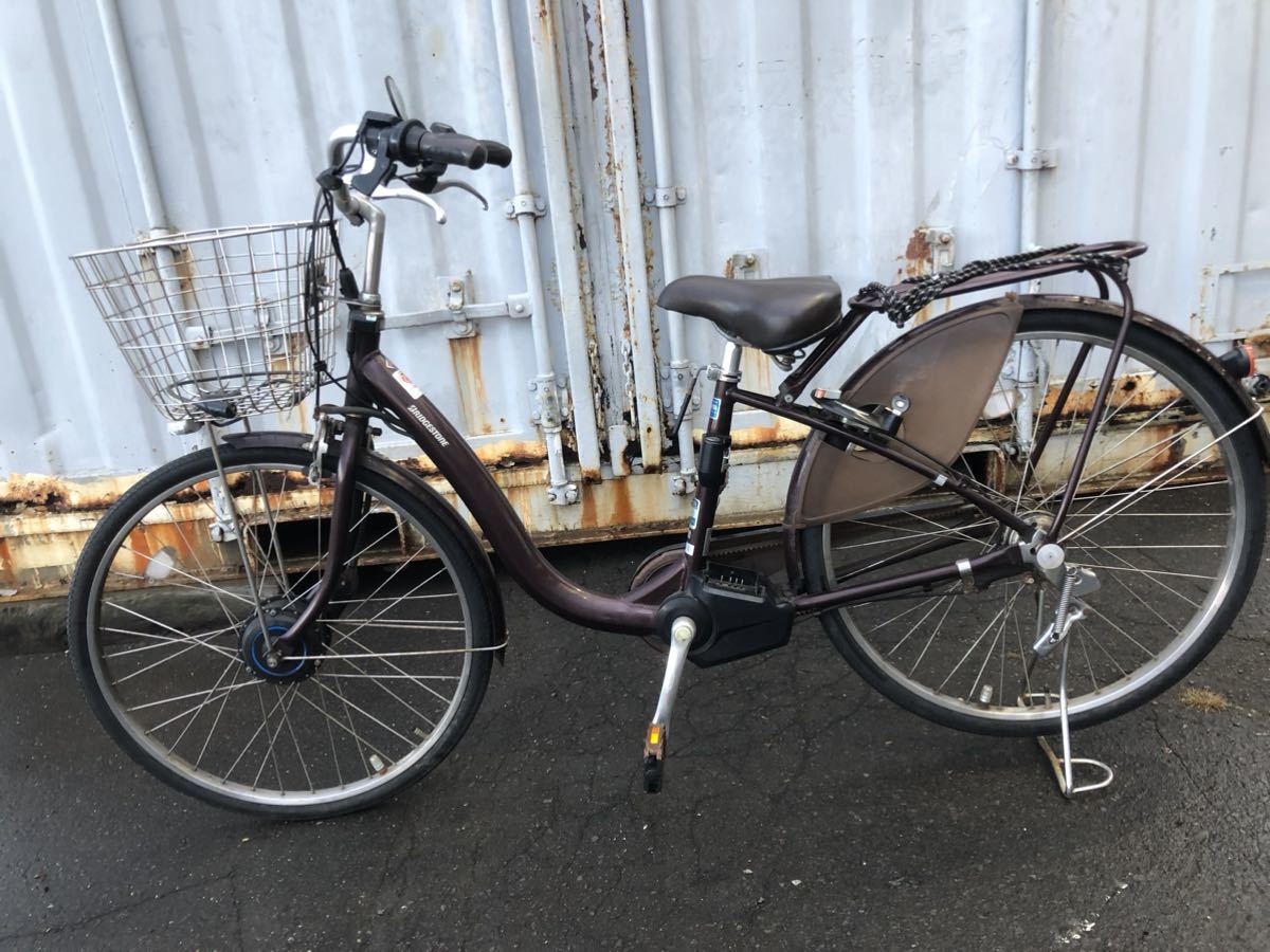 BRIDGESTONE 電動アシスト自転車 F6R36 フロンティアロイヤル ブリヂストン ブラウン拍卖