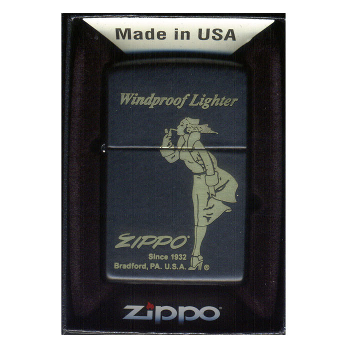 ジッポー オイルライター Wingdy Girl Z218-104616&ギフトボックスセット(オイル+フリント+BOX)/送料無料拍卖