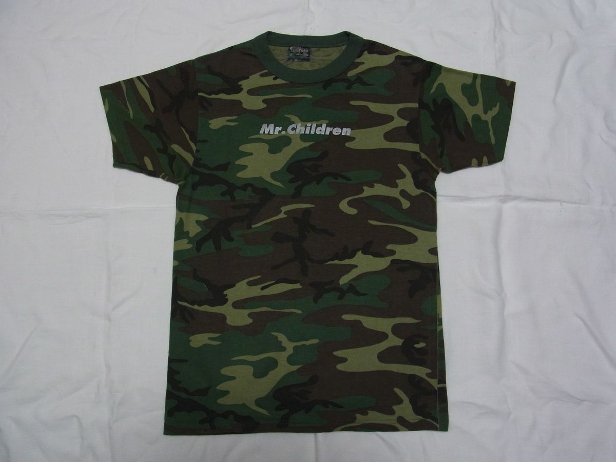 ★美品・未着用★ Mr.Children REGRESS OR PROGRESS '96~'97 ツアー 迷彩 Tシャツ sizeM 緑 ★古着 ミスチル 桜井和寿 90年代 当時物 深海拍卖