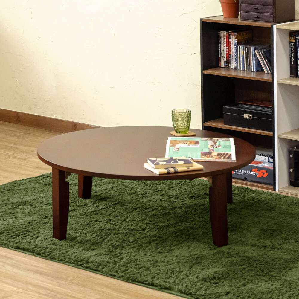 SKB TB RD 円形テーブル 70 ブラウン 折りたたみ拍卖