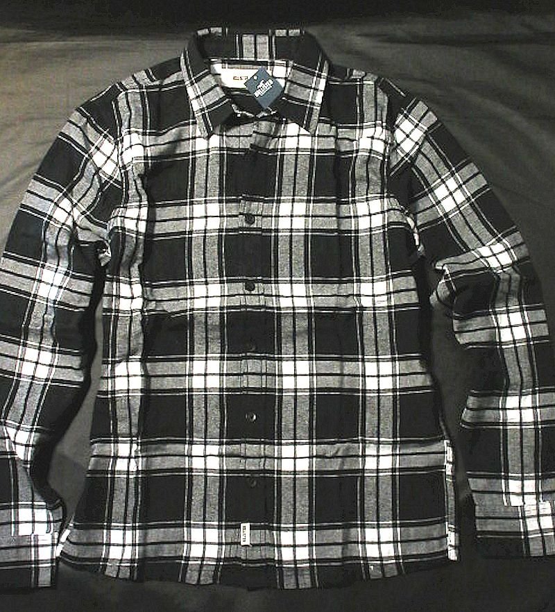 本物正規◆ホリスター◆フランネルシャツ 2614-908 黒■S■新品■綿 100%拍卖