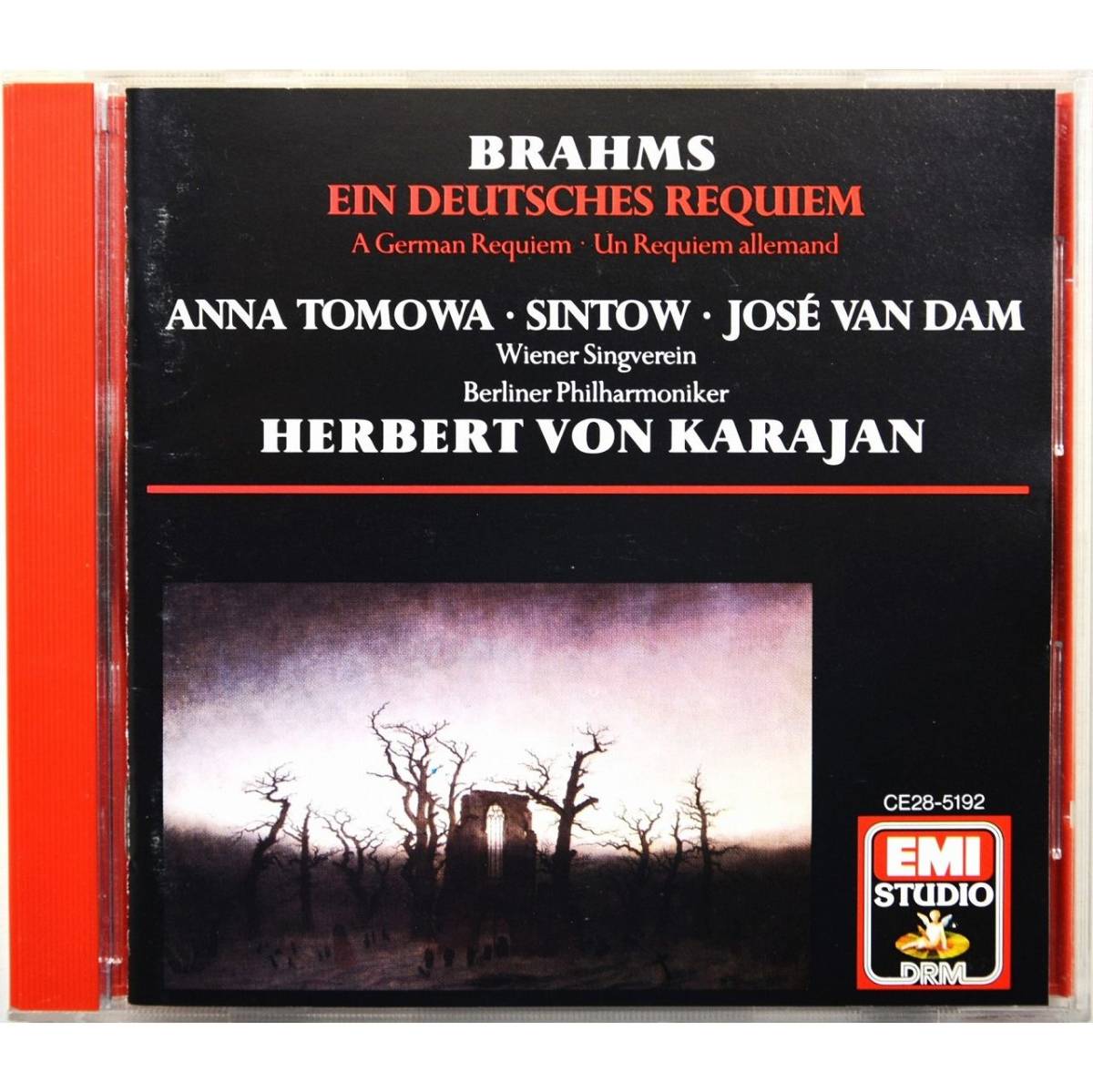 ヘルベルト・フォン・カラヤン ◇ ブラームス ドイツ・レクィエム ◇アンナ・トモワ=シントウ / ジョゼ・ヴァン・ダム ◇ ベルリン・フィル拍卖