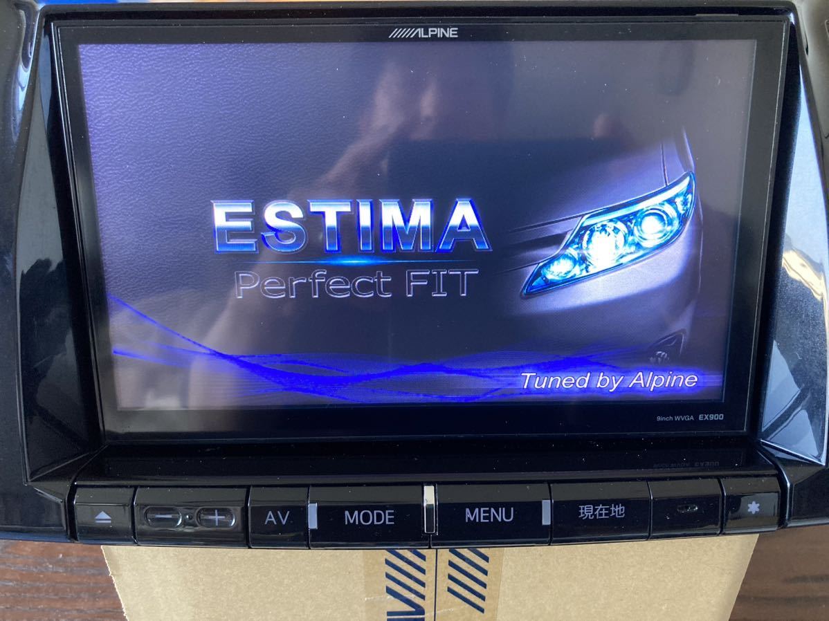 【2016年版】アルパイン EX900 50中期 エスティマ 最新アプリ 専用パネル 新品地デジフィルム ステリモ 純正バックカメラ変換キット 取説拍卖
