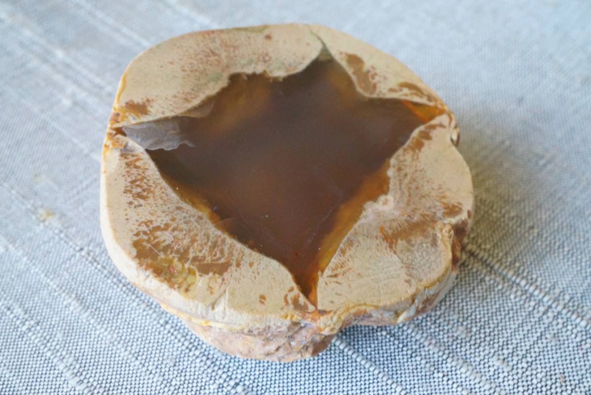 30年前の希少在庫!ドイツ・ザクセン州産スターアゲート(メノウ・瑪瑙)原石114ct/23g拍卖