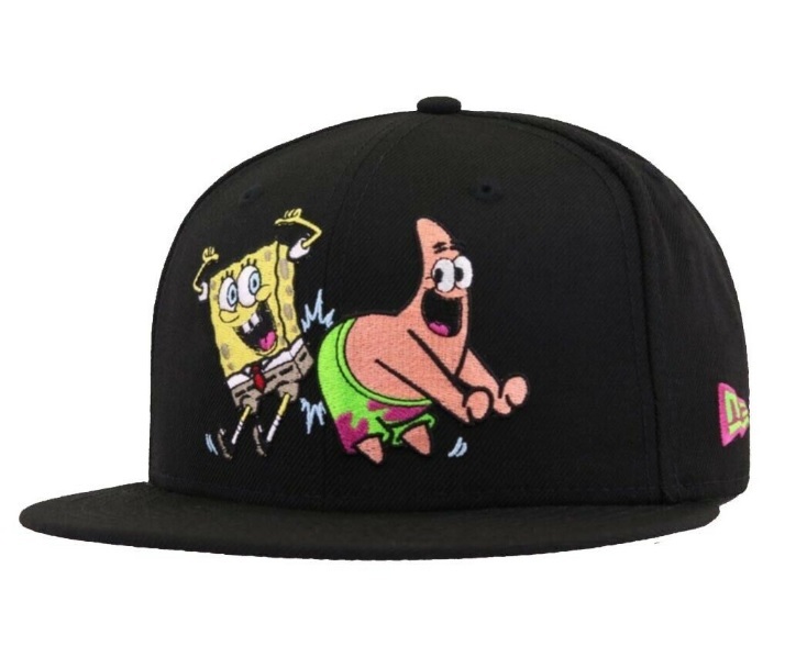 スポンジボブ パトリック ★ New Era フラット 黒 キャップ拍卖
