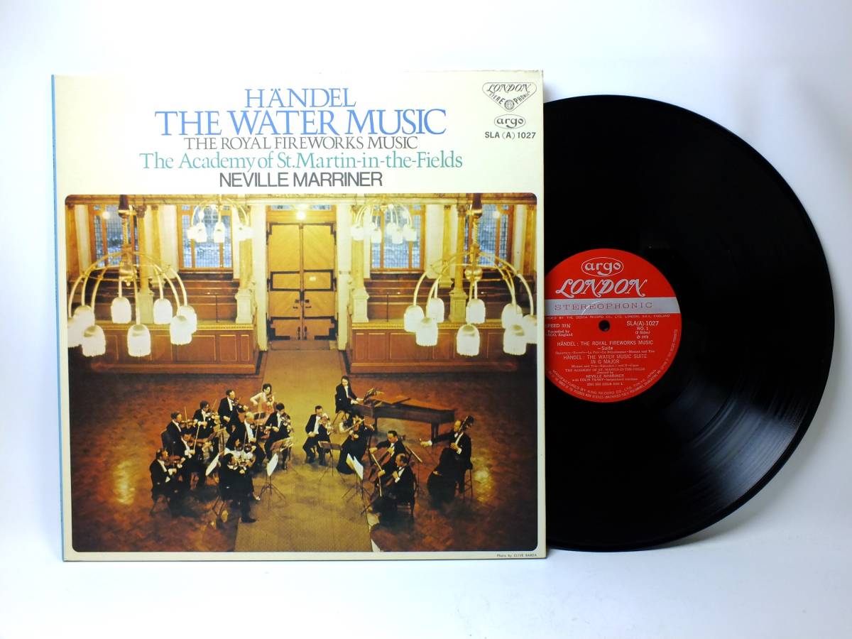 SLA-1027 ネヴィル・マリナー ヘンデル 水上の音楽 全曲 組曲 王宮の花火の音楽 LP 【8商品以上同梱で送料無料】拍卖