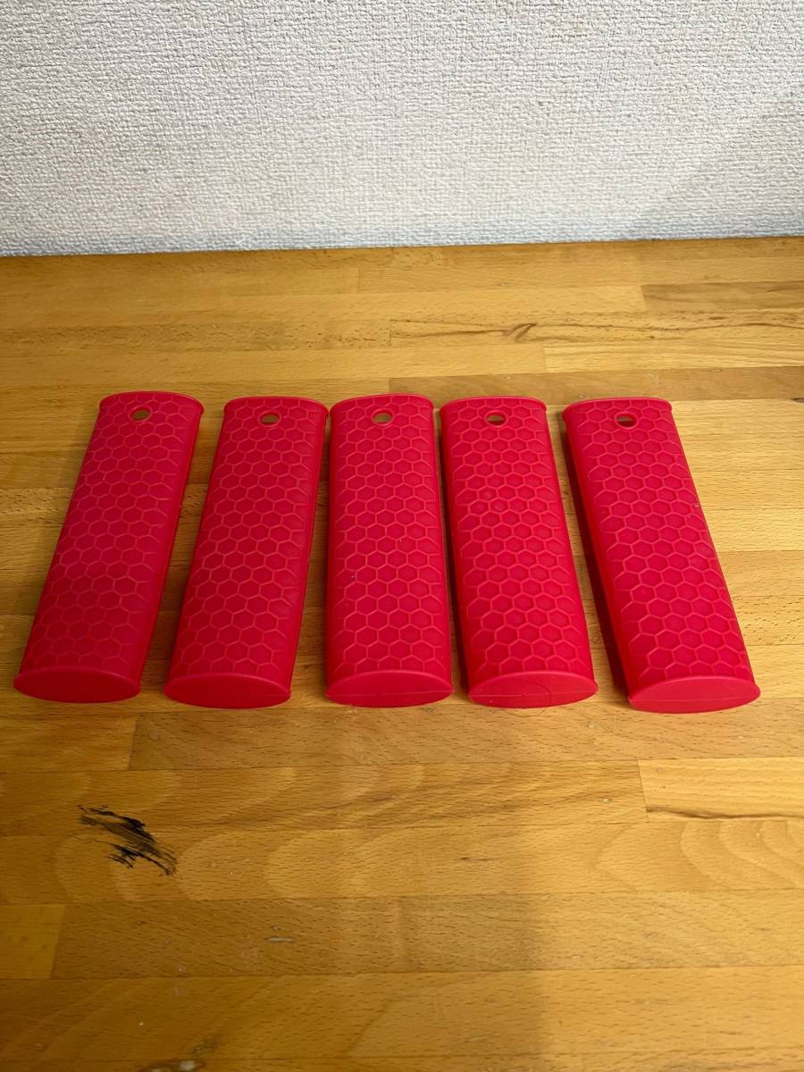 【まとめ売り】LULAA ハンドルカバー シリコンカバー 持ち手 取っ手 カバー 耐熱性 滑り止め 業務用 店舗用 鍋つかみ拍卖